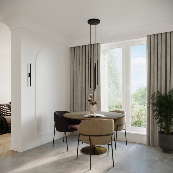 Lustră neagră din metal ø 25 cm Fideus – Sollux-image-3