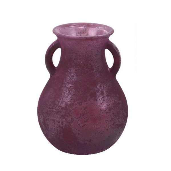 Vază din sticlă reciclată Ego Dekor Cantaro, înălțime 16 cm, violet