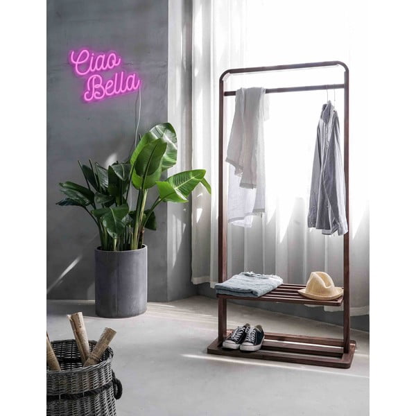 Decorațiune luminoasă de perete Candy Shock Ciao Bella, 40 x 28,5 cm, roz-image-1