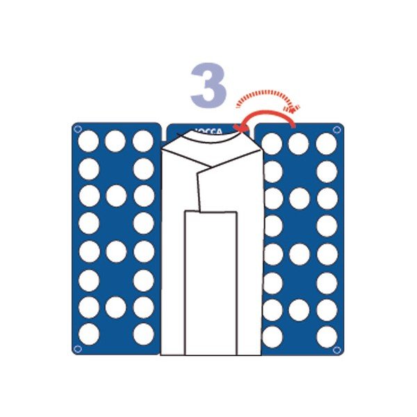 Accesoriu pentru pliat tricouri Jocca, albastru-image-4