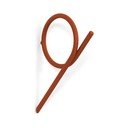 Cârlig teracotă de montat pe perete din oțel Tuba M – Spinder Design