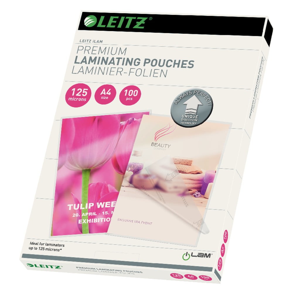 Set 100 folii pentru laminare Leitz Home Office, A4, 125 microni