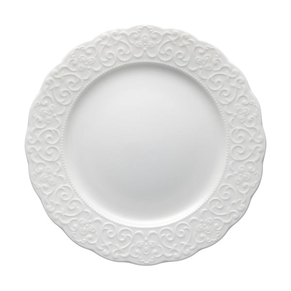 Farfurie din porțelan pentru desert Brandani Gran Gala, ø 21 cm, alb
