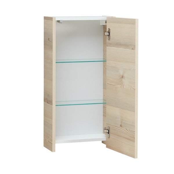 Dulap de baie în culoare naturală suspendat cu aspect de lemn de pin 70x35 cm Quickset 393 – Pelipal-image-2