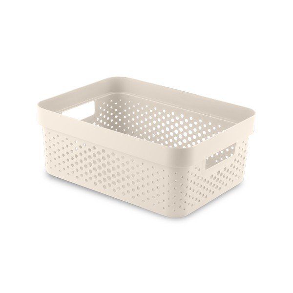 Coș de depozitare din plastic 36x27x14 cm Infinity Dots – Curver