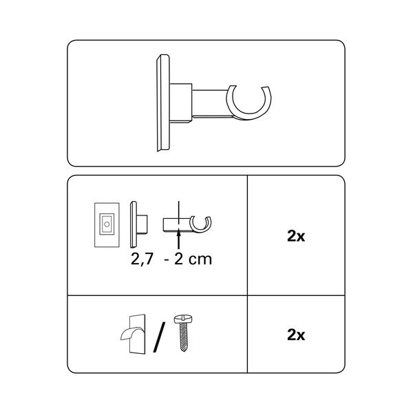 Console pentru galerie 2 buc. California - SP TREND-image-1