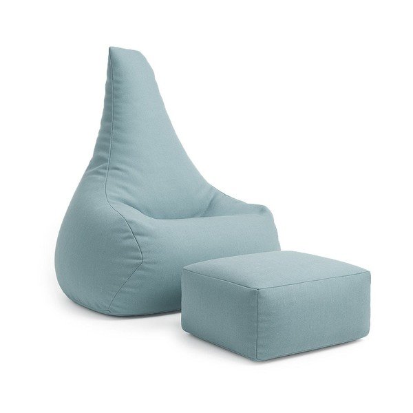 Fotoliu puf pentru copii albastru deschis Outzy – Meowbaby
