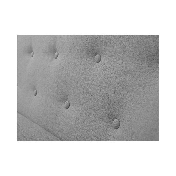 Canapea cu 2 locuri și picioare maro Mazzini Sofas Piemont, gri deschis-image-4