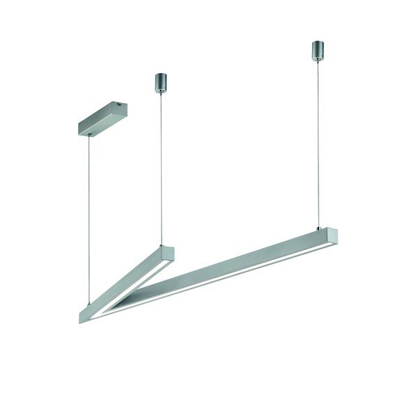 Lustră gri LED cu control vocal/cu control prin aplicații mobile cu abajur din metal Cicanto – CINQUE-image-3