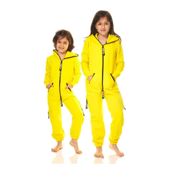 Salopetă de casă pentru copii Streetfly, pentru vârsta de 4-5 ani, galbenă