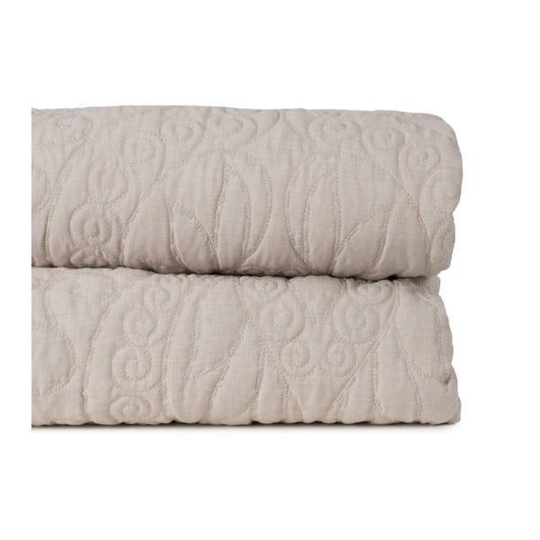 Cuvertură bej matlasată 180x260 cm – Ixia