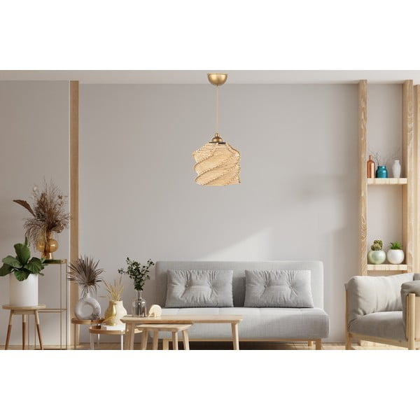 Lustră maro deschis ø 20 cm – Opviq lights-image-3