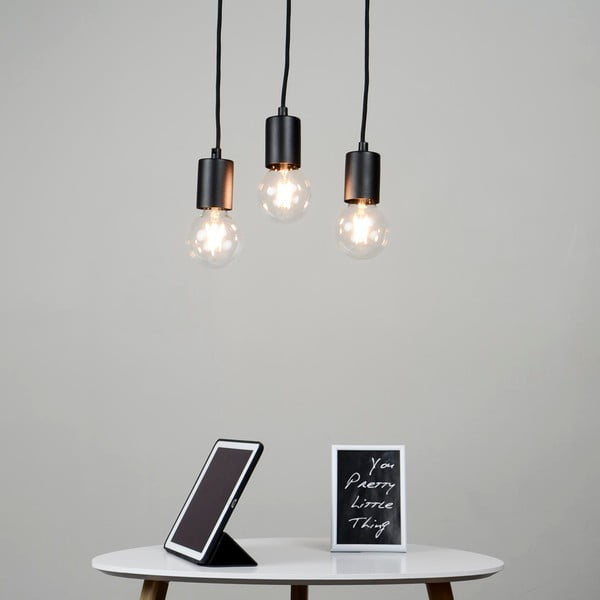 Corp de iluminat cu 3 cabluri Sotto Luce Cero Basic, negru-image-1