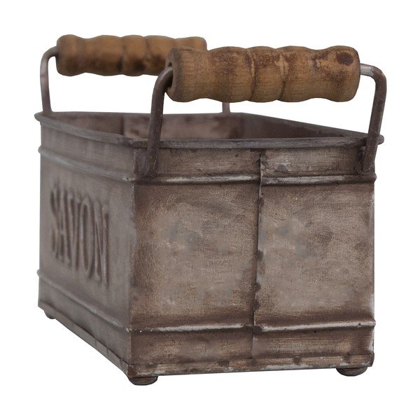 Săpunieră gri închis din metal – Antic Line-image-1