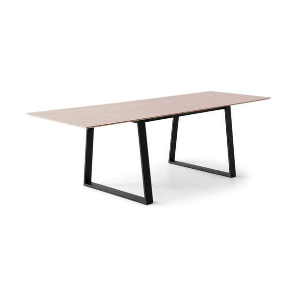 Masă de dining extensibilă cu blat cu aspect de lemn de stejar cu blat suplimentar 100x210 cm Meza – Hammel Furniture-image-1