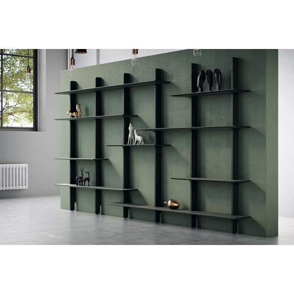 Sistem modular de rafturi negru 224x190 cm Bridge – Tenzo-image-4