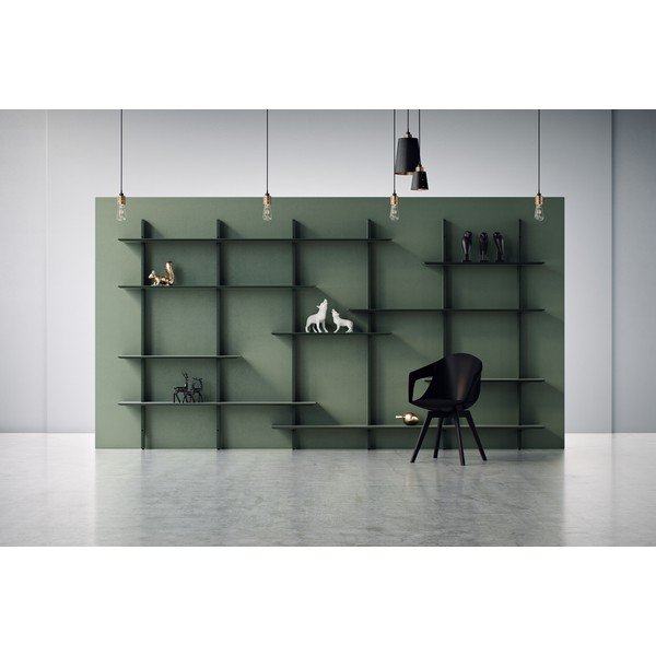 Sistem modular de rafturi negru 162x190 cm Bridge – Tenzo-image-4