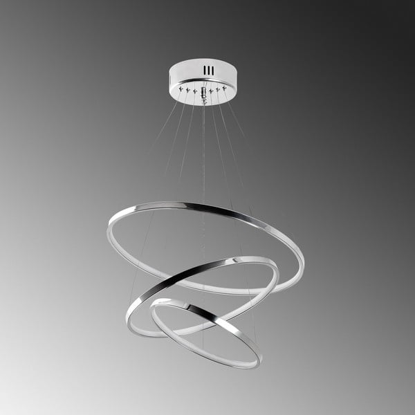 Lustră argintie LED ø 50 cm Simit – Opviq lights-image-3