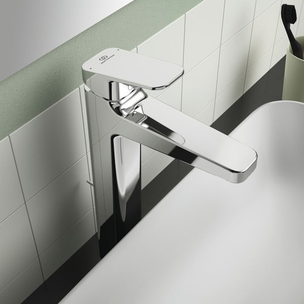 Baterie argintiu-lucios pentru chiuvetă Ceraplan – Ideal Standard-image-3
