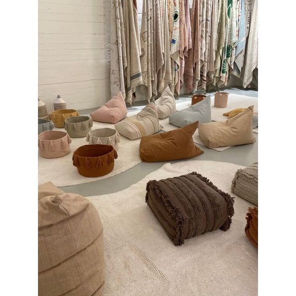 Fotoliu puf pentru copii roz prăfuit Cleo Vintage Nude – Lorena Canals-image-2