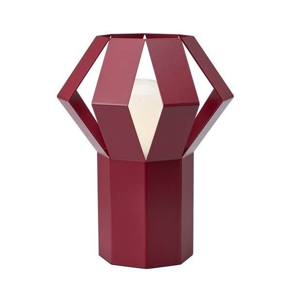 Veioză roșie din metal cu abajur din metal (înălțime 27 cm) Octa – Markslöjd