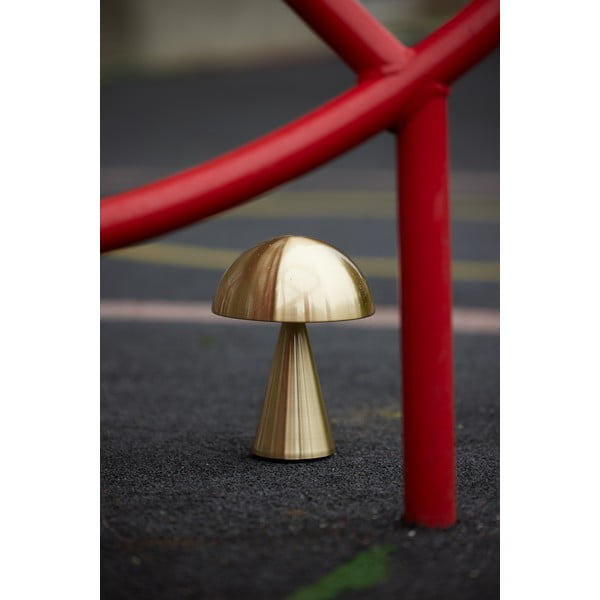 Veioză aurie LED cu intensitate reglabilă (înălțime 20 cm) Mush – Hübsch-image-3