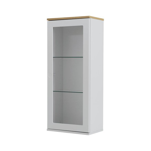 Vitrină cu ușă Tenzo Dot, înălțime 95 cm, alb-image-2