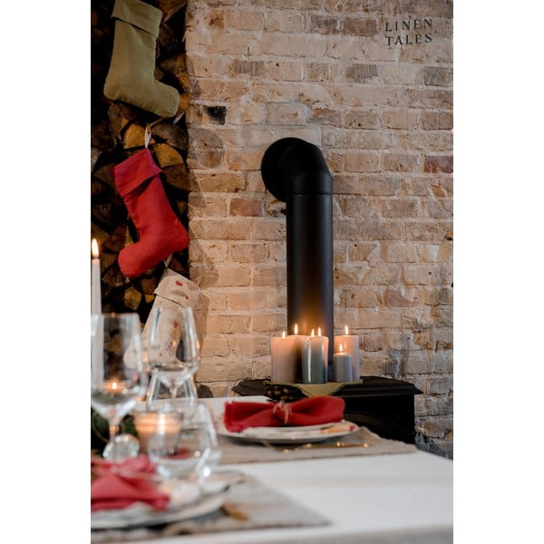 Decorațiune ciorap de Crăciun din material textil Natural – Linen Tales-image-1