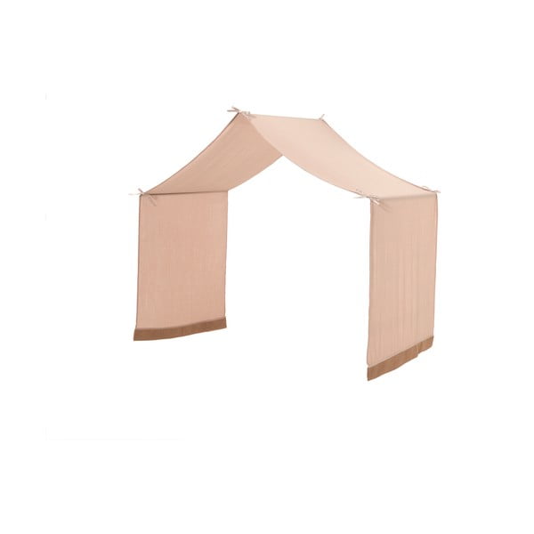 Draperie pentru copii maro deschis pentru pat din bumbac 86x414 cm Forrest – Vipack