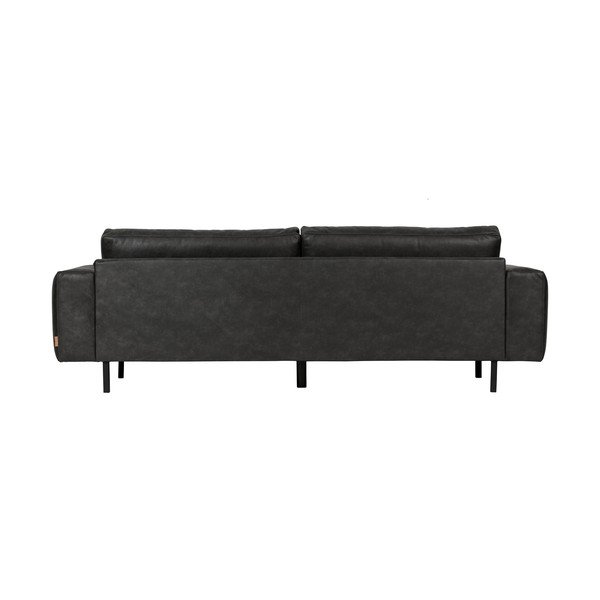 Canapea din imitație de piele WOOOD Rebound, gri antracit-image-1