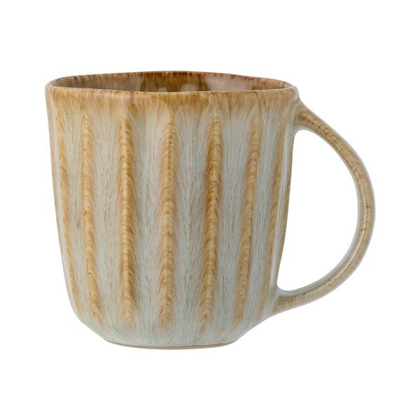 Cană bej pentru latte din gresie ceramică 350 ml Fleur – Bloomingville