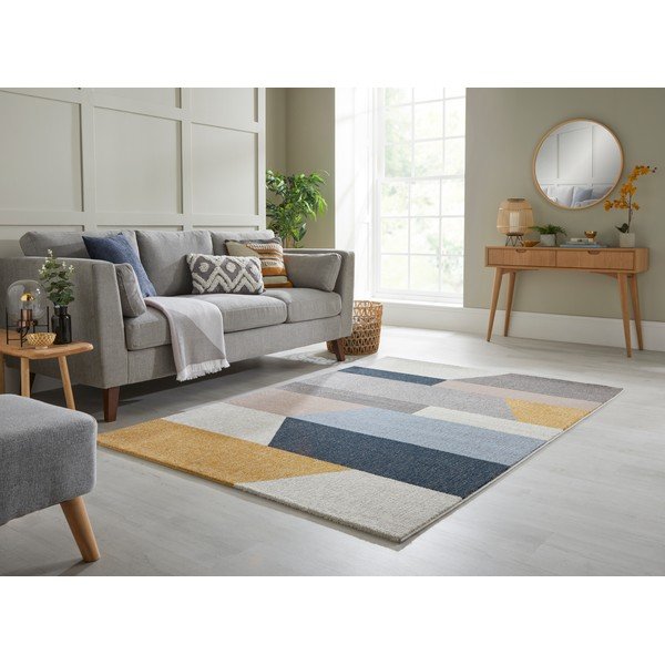 Covor Flair Rugs Barrio, 160 x 230 cm, gri - galben-image-1