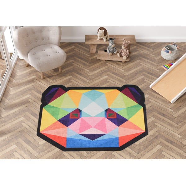 Covor pentru copii lavabil ø120 cm Rainbow Panda – Vitaus-image-1