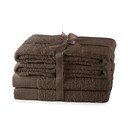 Prosoape de baie maro 6 buc. din bumbac frotir Amari – AmeliaHome