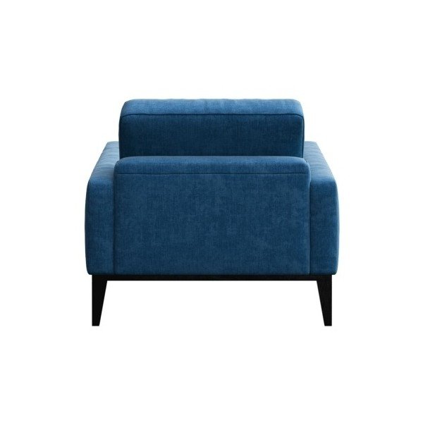 Fotoliu cu picioare din lemn MESONICA Musso Tufted, albastru-image-1