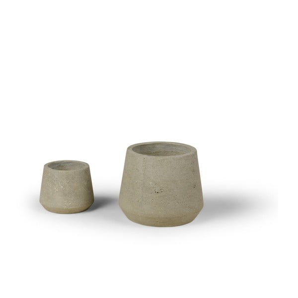 Set 2 ghivece Bonami Selection Concrete