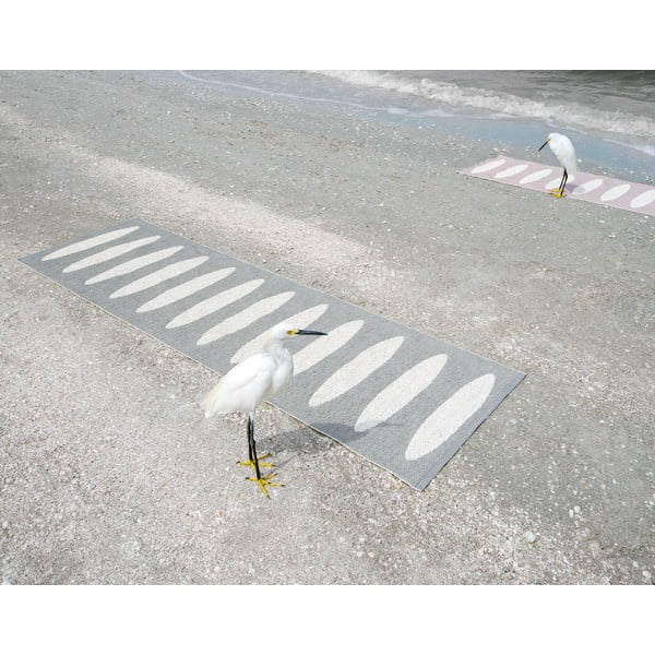 Covor tip traversă pentru interior și exterior gri 70x150 cm Ella Warm Grey – Pappelina-image-3