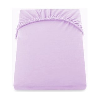 Cearșaf de pat cu elastic DecoKing Nephrite, 220–220 cm, lila