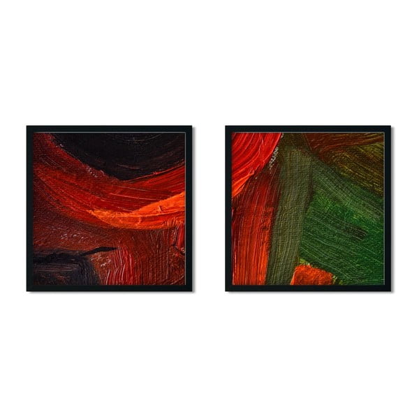 Set 2 tablouri cu ramă Insigne, 50 x 50 cm