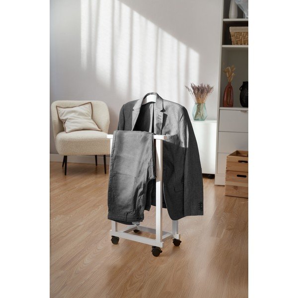 Valet de haine alb din bambus Alfred – Compactor-image-1