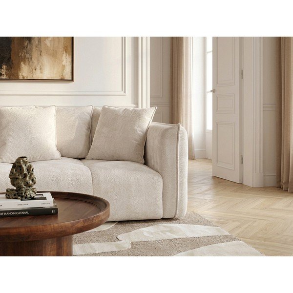 Canapea albă cu tapițerie din chenille Harlem – Bobochic Paris-image-2