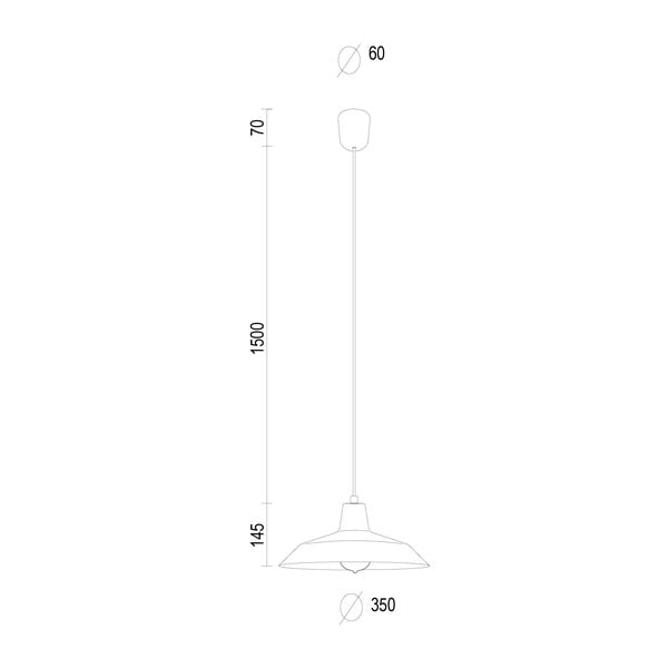 Lustră Bulb Attack Cinco, alb-image-4