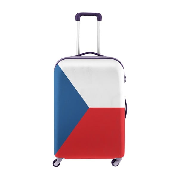 Husă pentru valiză Oyo Concept Flag of Czech Republic, 67 x 43 cm