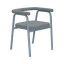 Set de scaune de sufragerie gri cu cotiere 2 buc. tapițat Ecto – Hübsch