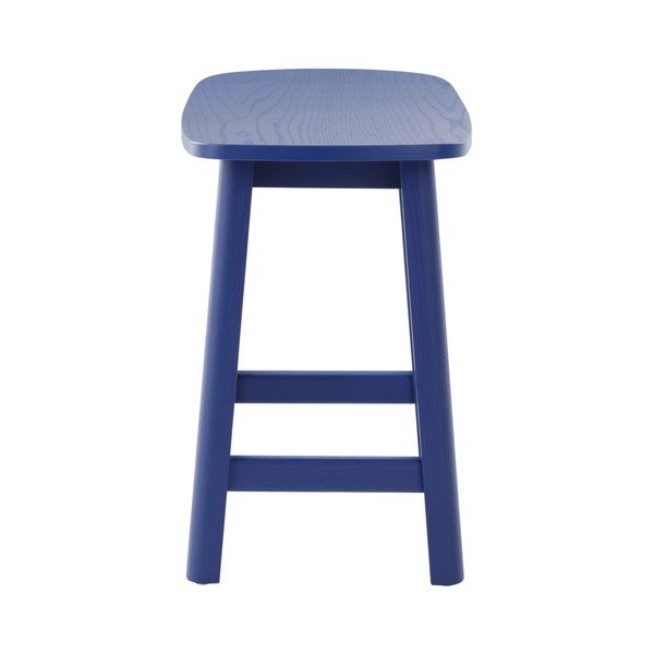 Scaun tip taburet albastru din lemn de frasin Selene – Jotex-image-3
