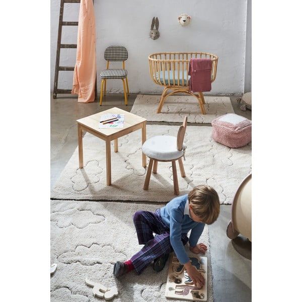 Covor pentru copii crem lavabil/țesut manual din bumbac 140x200 cm Clouds – Lorena Canals-image-4