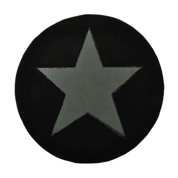 Covor Hanse Home Star, ⌀ 140 cm, negru