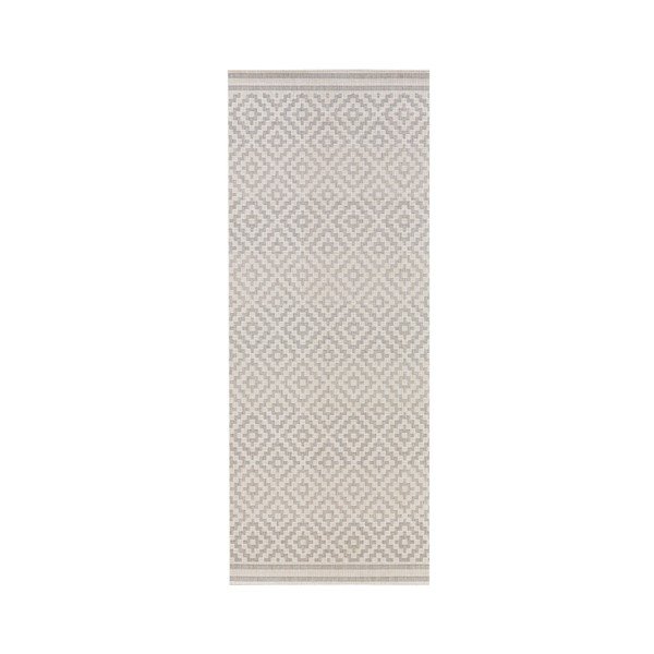 Traversă adecvată și pentru exterior NORTHRUGS Meadow, 80 x 200 cm, gri - crem