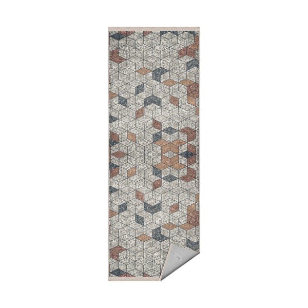 Covor gri de tip traversă 80x200 cm – Mila Home