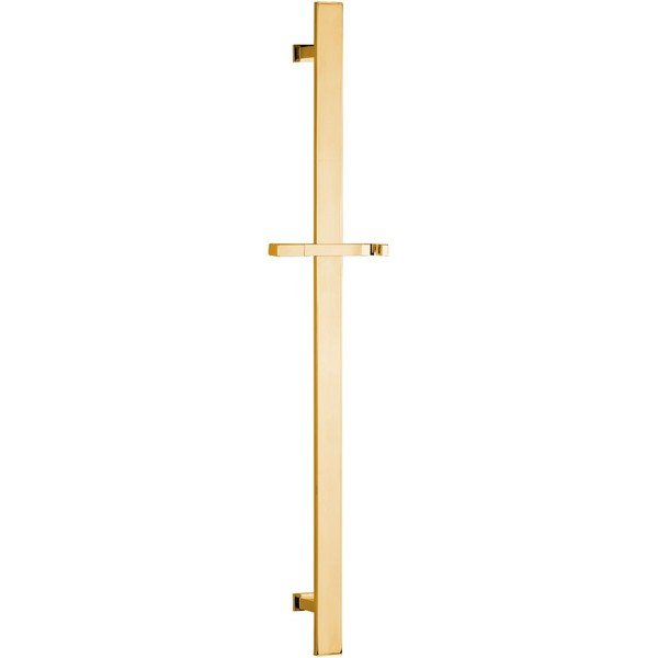 Tijă de duș aurie de montat pe perete din alamă 70 cm cu suport glisant – Sapho